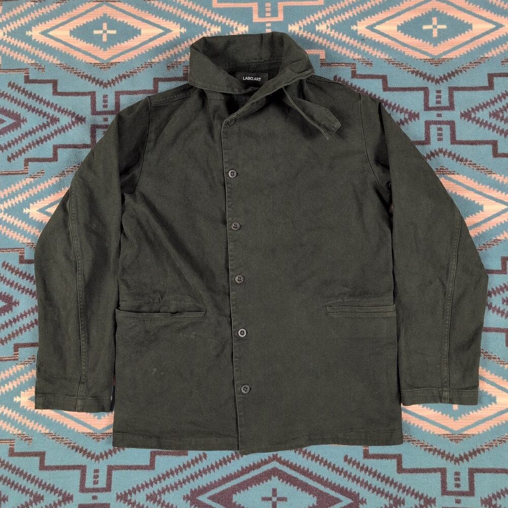 Labo.art Women’s Dark Olive Green Jacket Size 2 100% Cotton Archived Old Label - Picture 2 of 11